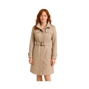 Kenneth Cole New York Peacoat Beige Size 6 Y2K Neutral Old Money Classic Preppy